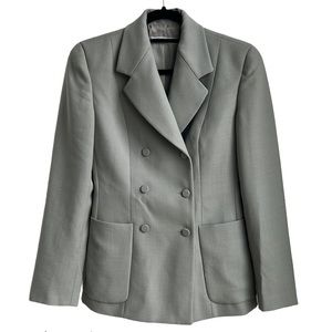 Emporio Armani Made in Italy Wool Double Breasted Blazer